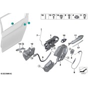 BMW Rear Door Handle Bowden Cable - Genuine BMW 51227175720