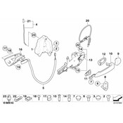 BMW Carrier Outside Door Handle Left - Genuine BMW 51227199839