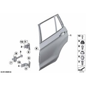 BMW Rear Door Brake - Genuine BMW 51227205613