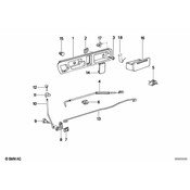 BMW Bowden Cable Left - Genuine BMW 51228148621
