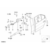 BMW Rear Door Brake - Genuine BMW 51228171672