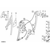 BMW Seal Inner Right Mirror Triangle - Genuine BMW 51337119174
