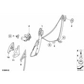 BMW Seal Inner Right Mirror Triangle - Genuine BMW 51337199590