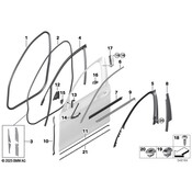 BMW Door Mirror Seal - Genuine BMW 51337336052