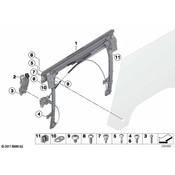 Mini Cooper Window Regulator - Genuine Mini 51337340272