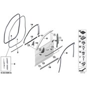 BMW Door Applique - Genuine BMW 51337416488