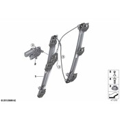 BMW Window Regulator - Genuine BMW 51337434785