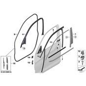 BMW Door Applique - Genuine BMW 51337454153
