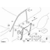 BMW Sealing Front Right - Genuine BMW 51338245860