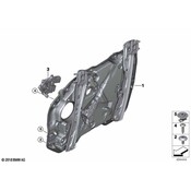 BMW Door Panel Carrier - Genuine BMW 51338498853