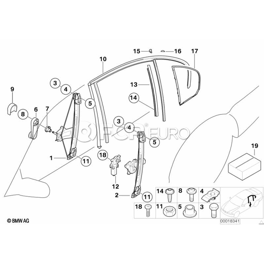 BMW Right Rear Sealing - Genuine BMW 51348245862 | FCP Euro