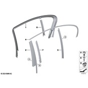 BMW Window Guide Web Cover Right - Genuine BMW 51357177958