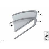 BMW Quarter Window Trim - Genuine BMW 51357255591