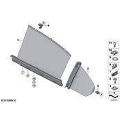BMW Roller Sun ScreenTriangular Window Left - Genuine BMW 51357281123