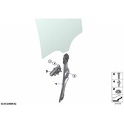 BMW Window Regulator Rear Left (X5) - Genuine BMW 51357291951