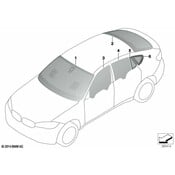 BMW Side Window Door Rear Right (Ssg) - Genuine BMW 51357292912