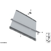 BMW Left Sun Blind Cover - Genuine BMW 51357373631