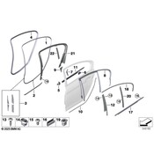 BMW Door Reveal Molding - Genuine BMW 51357381278