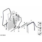 Mini Door Belt Molding - Genuine Mini 51357390171