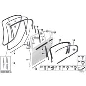 BMW Door Reveal Molding - Genuine BMW 51357397861