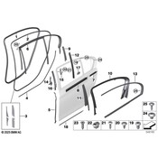 BMW Door Reveal Molding - Genuine BMW 51357397862
