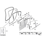 BMW Window Channel - Genuine BMW 51357407406