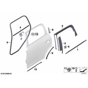 MINI Door Applique - Genuine MINI 51359800619