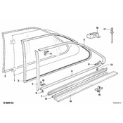 BMW Moulding Window Frame Right - Genuine BMW 51361879958