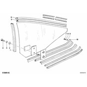 BMW Right Window Guide - Genuine BMW 51361886970