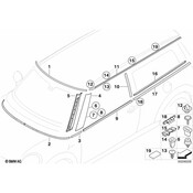 MINI Quarter Panel Molding - Genuine MINI 51372754113