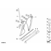 BMW Outer Weatherstrip Right - Genuine BMW 51377137598