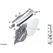 BMW Window Regulator Rear Left - Genuine BMW 51377223655