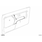 BMW Armrest Front Left (Black) - Genuine BMW 51411911181