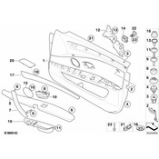 BMW Handle Recess Left (Beige) - Genuine BMW 51416983695