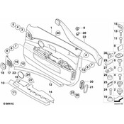 BMW Soft Pad Front Right (Creambeige) - Genuine BMW 51417024264