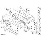 BMW Door Fibre-Optic Decor Strip Front Left - Genuine BMW 51417024309