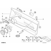 BMW Crash Pad Left - Genuine BMW 51417063901