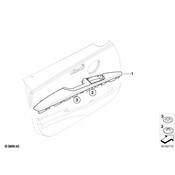 BMW Armrest Front Left (Grey) - Genuine BMW 51417239663