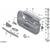 BMW Trim DoorVarieg.Poplar WoodFront Left - Genuine BMW 51417318103