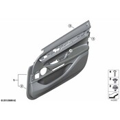 BMW Door Interior Trim Panel - Genuine BMW 51417448516