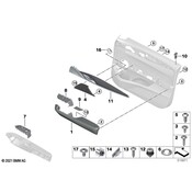 BMW Door Arm Rest - Genuine BMW 51417466267