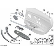 BMW Accent Strip Rear Right (Estorilbl -Matt) - Genuine BMW 51418057622