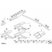BMW Decorative Strip Door Front Left (Nussbaum Hell) - Genuine BMW 51419179957