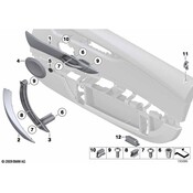 BMW Speaker Cover - Genuine BMW 51419186729
