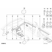 BMW Wooden Strip Door Rear Right (Pappel Natur) - Genuine BMW 51422421360