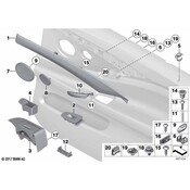 BMW Trim High-Range Speaker (Everest Grey) - Genuine BMW 51427216478
