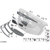 BMW Interior Door Pull Handle - Genuine BMW 51427489289