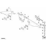 BMW Cap Coat Hook (AlaskaGrey) - Genuine BMW 51432996817