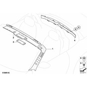 BMW Covering Apron Left (Black) - Genuine BMW 51437016667