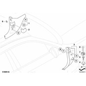 BMW Kick Panel Trim - Genuine BMW 51437121039
